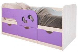 Кровать детская Минима Лего BTS (Лиловый сад)